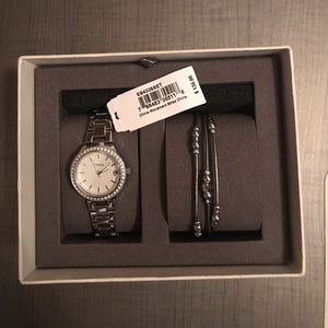 FOSSIL Blane Stainless Steel Watch & Jewelry Set